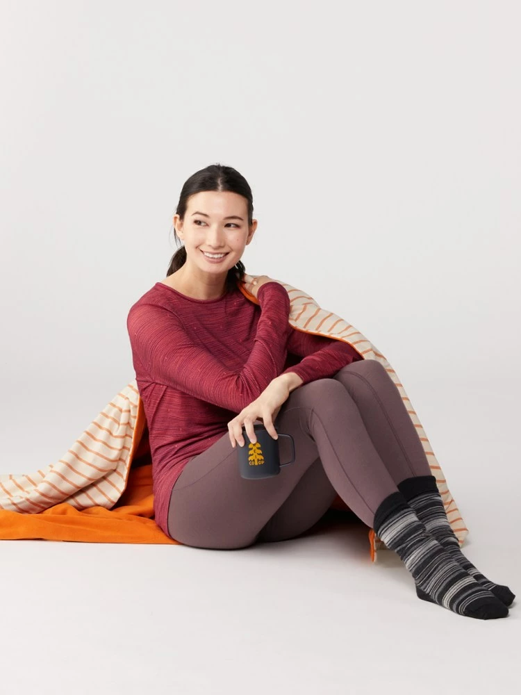 Icebreaker 200 Oasis Long-Sleeve Crewe Ski Tracks Base Layer Top - Women's - Image 4